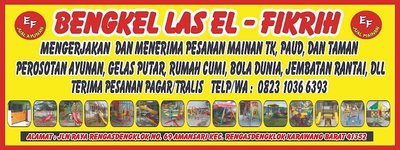 Bengkel Ayunan El fikrih menjual mainan TK paud dan taman di Kab. Karawang